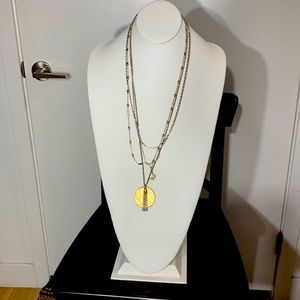 4 strands vintage long necklace